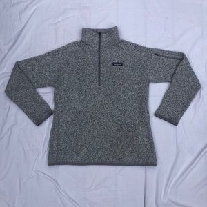 Gray Patagonia Pullover with Zipped collar